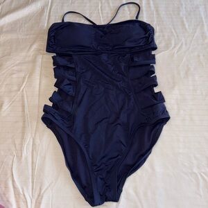 Kenneth Cole Navy One-Piece Swimsuit